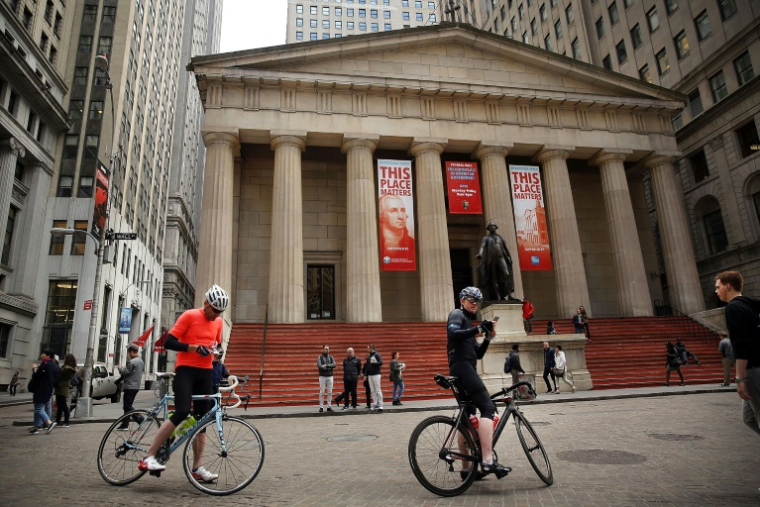 Le quartier de Wall Street, à New York ( GETTY IMAGES NORTH AMERICA / SPENCER PLATT )