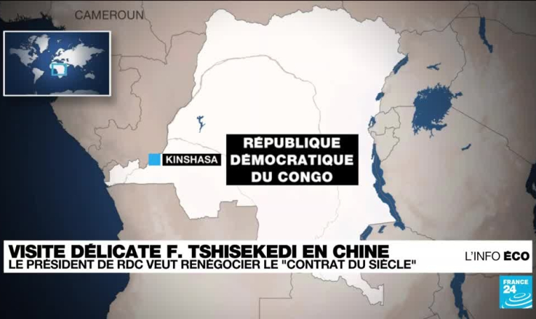 Le président congolais Félix Tshisekedi réalise une visite en Chine pour renégocier le "contrat du siècle"