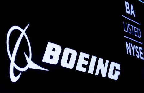 Le logo Boeing à la Bourse de New York