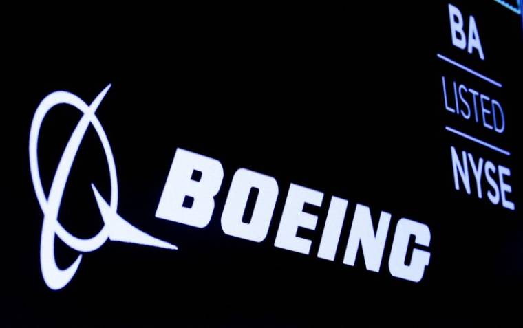 Le logo Boeing à la Bourse de New York