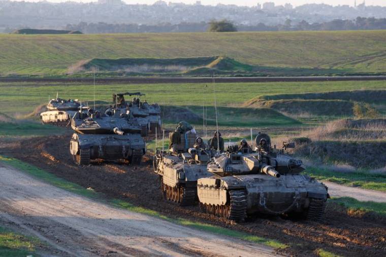 Des véhicules militaires israéliens