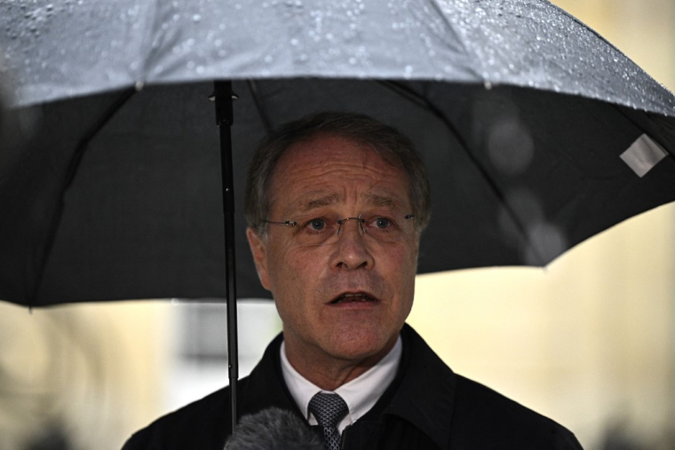 François Asselin à Paris, le 26 septembre 2024. (AFP/JULIEN DE ROSA)