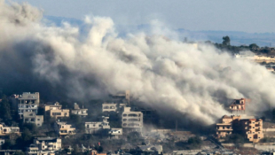 Bombardements israéliens à Khiam, dans le sud du Liban, le 20 octobre 2024 ( AFP / - )