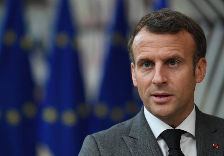 Emmanuel Macron, le 24 juin à Bruxelles. ( AFP / JOHN THYS )