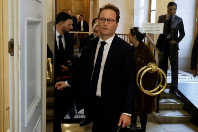 Le député Renaissance Sylvain Maillard le 15 mars 2023 à l'Assemblée nationale à Paris ( AFP / Ludovic MARIN )