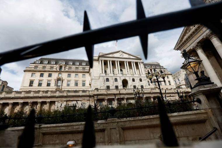 Vue de la Banque d'Angleterre à Londres