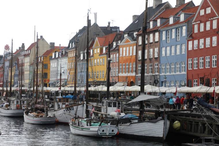 Canal à Copenhague, la capitale danoise.  ( AFP / LUDOVIC MARIN )