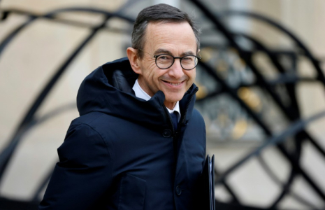 Le ministre de l'Intérieur Bruno Retailleau à la sortie du Conseil des ministres à l'Elysée, le 22 janvier 2025 à Paris ( AFP / Ludovic MARIN )