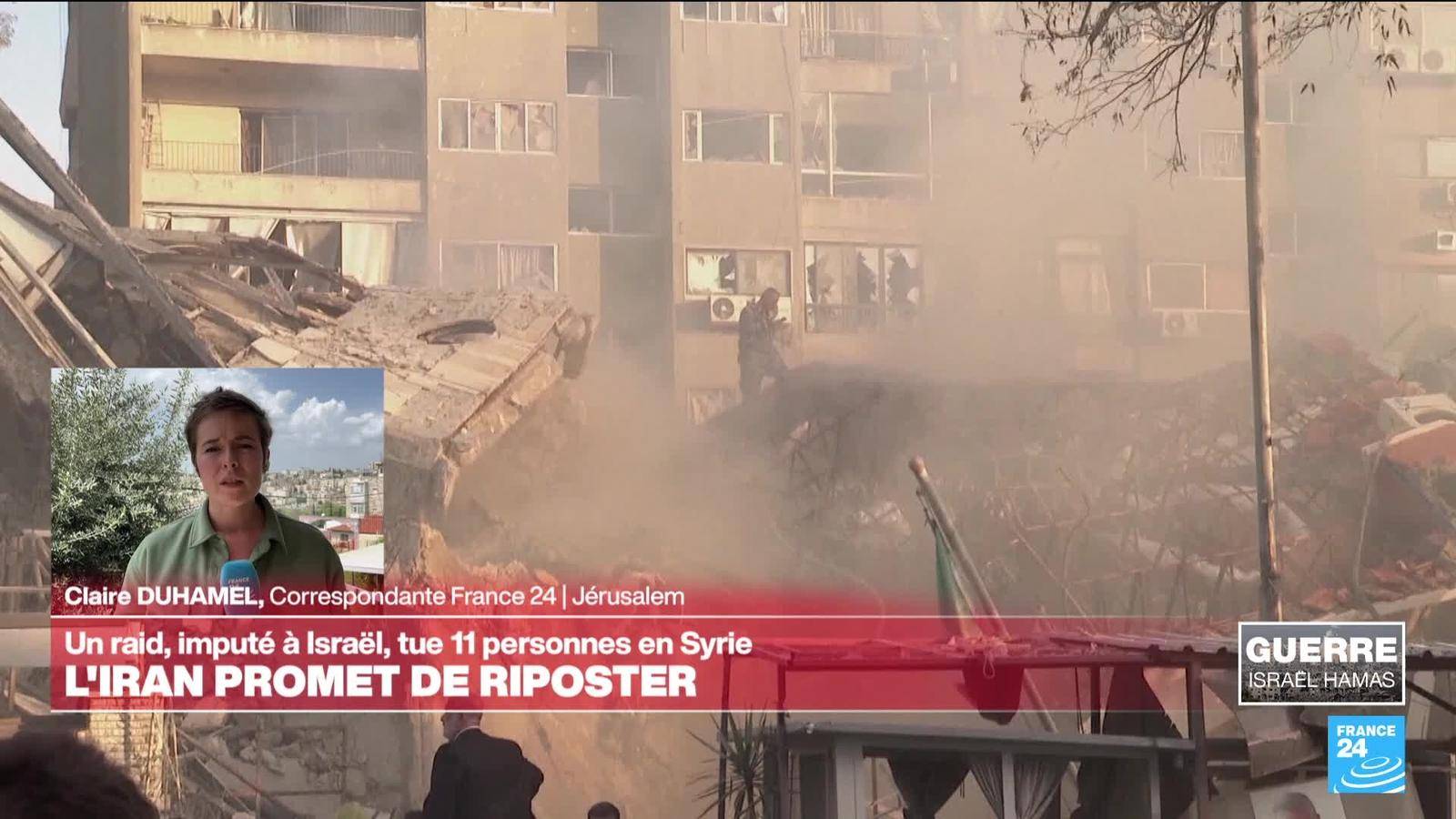 Syrie : un raid, imputé à Israël, tue 11 personnes
