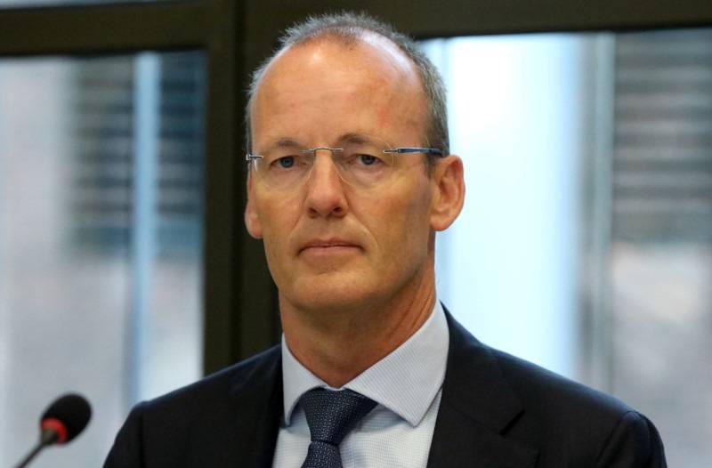 Klaas Knot, membre du Conseil des gouverneurs de la BCE, lors d'une audition parlementaire à La Haye