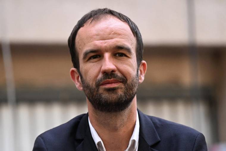 Manuel Bompard, député européen LFI, le 12 mai 2022 à Marseille. ( AFP / PASCAL GUYOT )