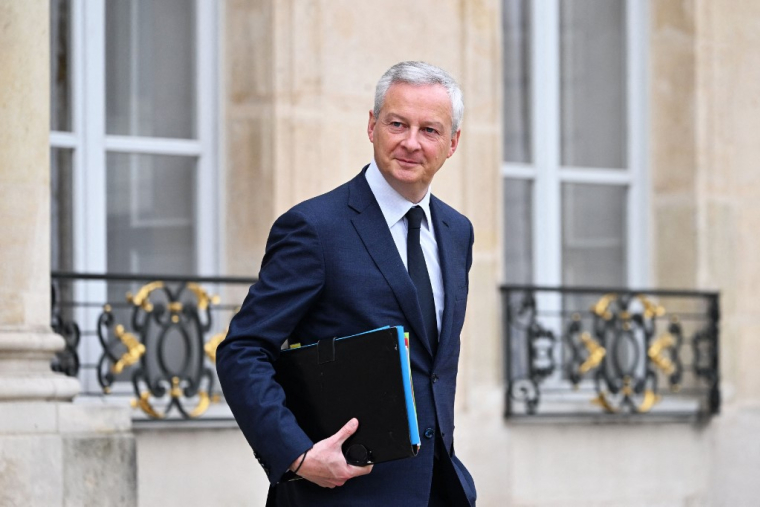 Bruno Le Maire à Paris, le 29 novembre 2022. ( AFP / EMMANUEL DUNAND )