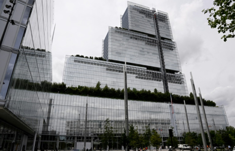 Le tribunal de Paris, le 4 juillet 2023 ( AFP / Stefano RELLANDINI )