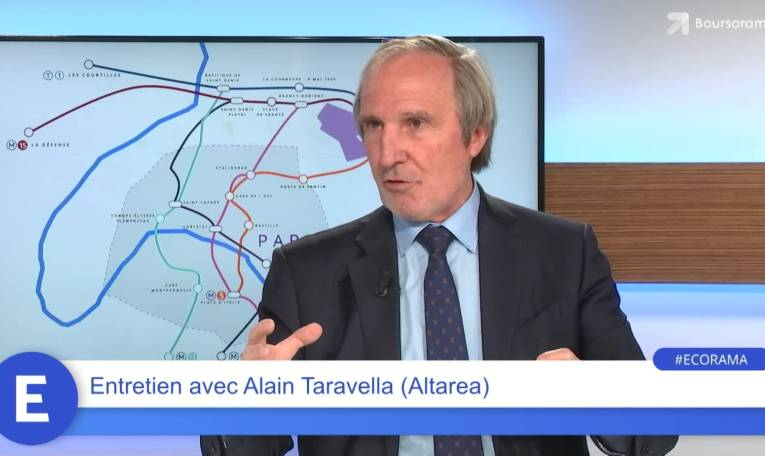 Alain Taravella (Président d'Altarea) : "On est plutôt bien traité par la Bourse !"