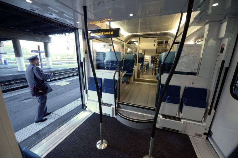 Un TER à la gare de Bordeaux Saint-Jean le 15 septembre 2014.  ( AFP / MEHDI FEDOUACH )