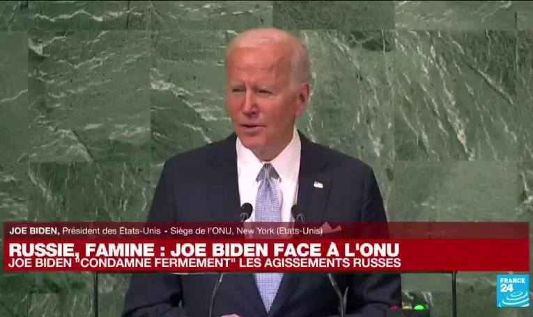 REPLAY - Discours du président américain Joe Biden face à l'ONU