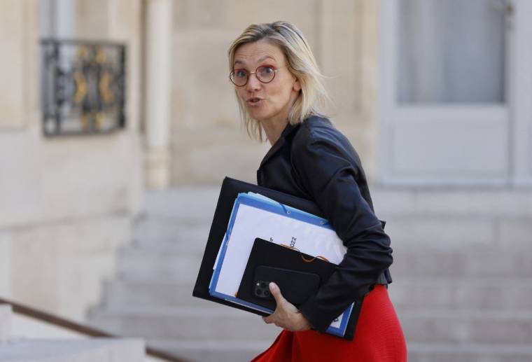 Agnès Pannier-Runacher à Paris, le 4 juillet 2022. ( AFP / LUDOVIC MARIN )