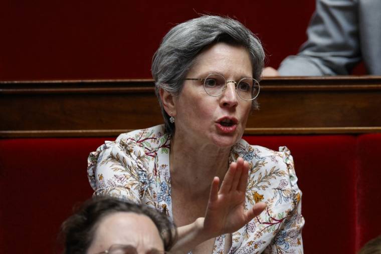 Sandrine Rousseau à Paris, le 27 juin 2023. ( AFP / GEOFFROY VAN DER HASSELT )