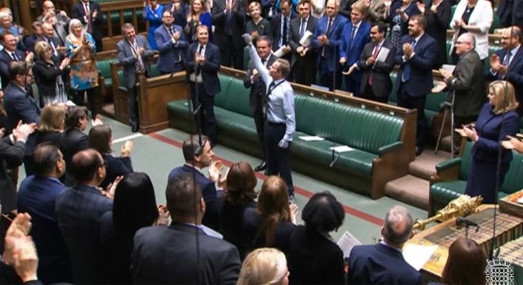 Le député Craig Mackinlay à son retour au Parlement à Londres le 22 mai 2024 ( PRU / - )