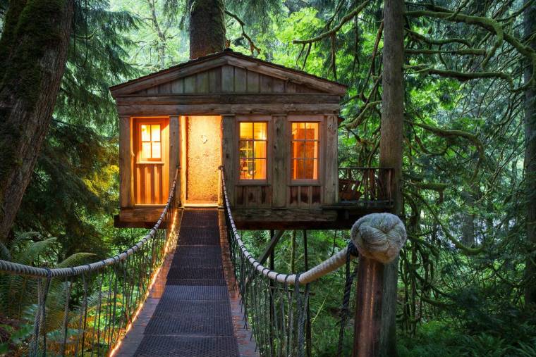 Que diriez-vous de passer la nuit dans une cabane? crédit photo : Getty Images