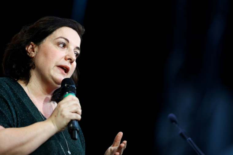 Emmanuelle Cosse, présidente de l'Union sociale de l'habitat, le 16 juin 2021 à Paris ( AFP / Sameer Al-DOUMY )