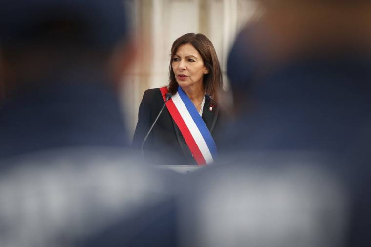 Anne Hidalgo à Paris, le 18 octobre 2021. ( AFP / THOMAS SAMSON )