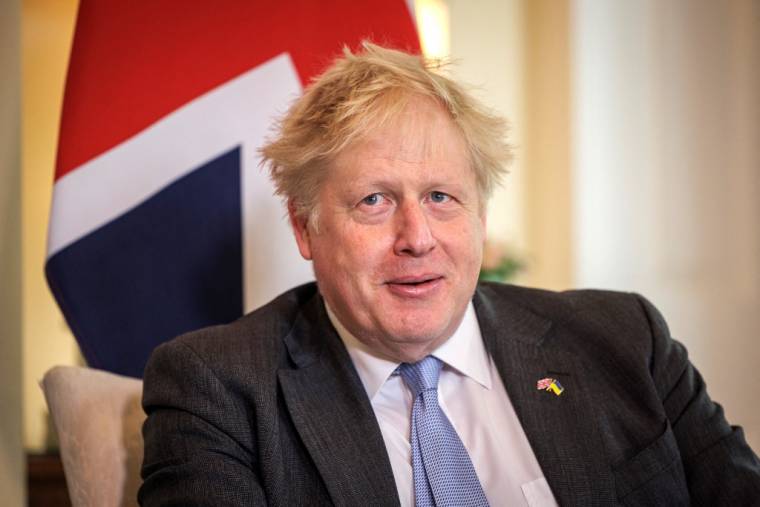 Le Premier ministre britannique, Boris Johnson, le 28 avril à Londres. ( Getty Images Europe / ROB PINNEY )