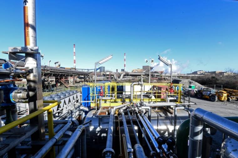 L'aciérie d'ArcelorMittal à Dunkerque le 11 février 2022 dans le Nord ( AFP / FRANCOIS LO PRESTI )