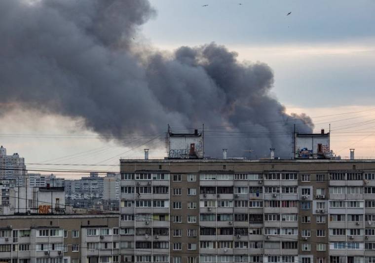 UKRAINE: PLUSIEURS EXPLOSIONS ONT SECOUÉ LA CAPITALE KYIV