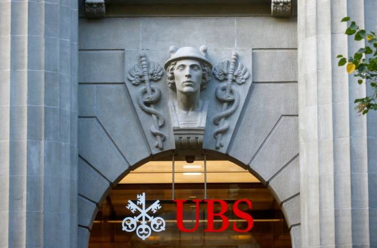 Photo d'archives du logo de la banque suisse UBS