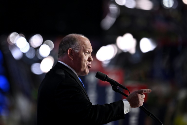 Thomas Homan, nommé à la tête du service chargé du contrôle des frontières par Donald Trump, pendant la Convention républicaine à Milwaukee le 17 juillet 2024 ( AFP / Brendan SMIALOWSKI )