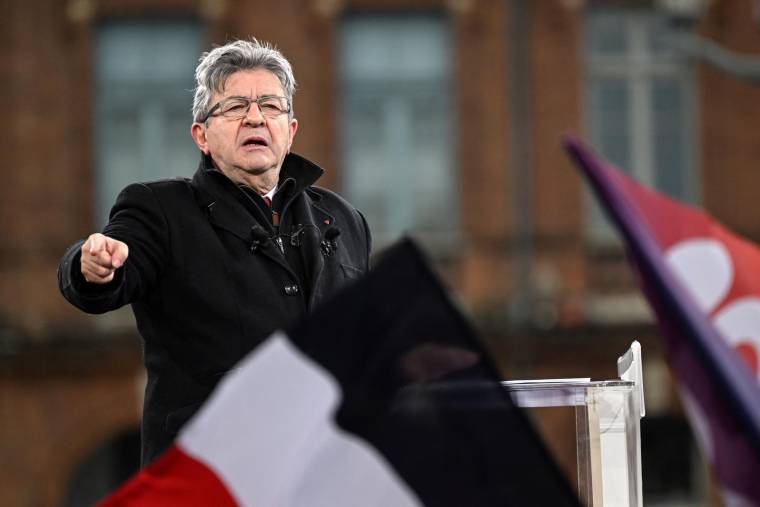 Le candidat LFI à la présidentielle Jean-Luc Mélenchon. ( AFP / LIONEL BONAVENTURE )