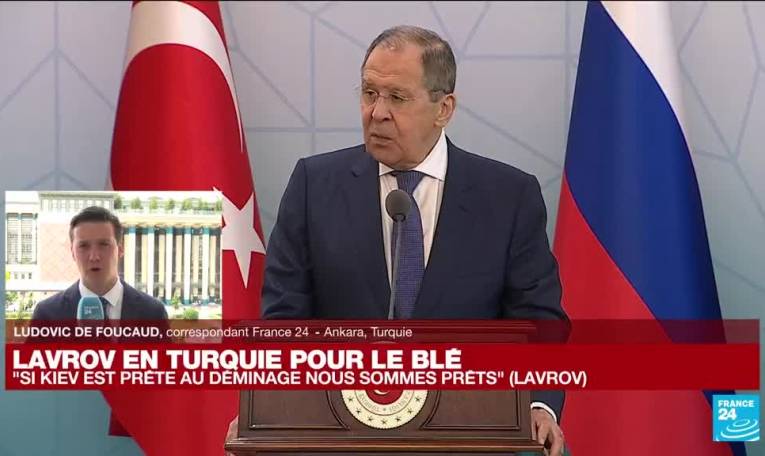 Sergueï Lavrov en Turquie : "Si Kiev est prête au déminage, nous sommes prêts"