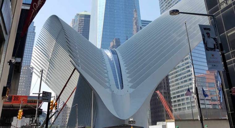 L'Oculus au sein du World Trade Center de Westfield, à New York. (© J. Corric)