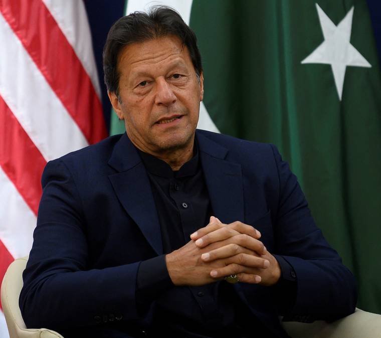 Imran Khan, le 21 janvier 2020 à Davos. ( AFP / JIM WATSON )
