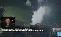 Affrontements à l'université de UCLA autour d'un campement pro-palestinien : "une nuit de chaos"