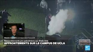 Affrontements à l'université de UCLA autour d'un campement pro-palestinien : "une nuit de chaos"