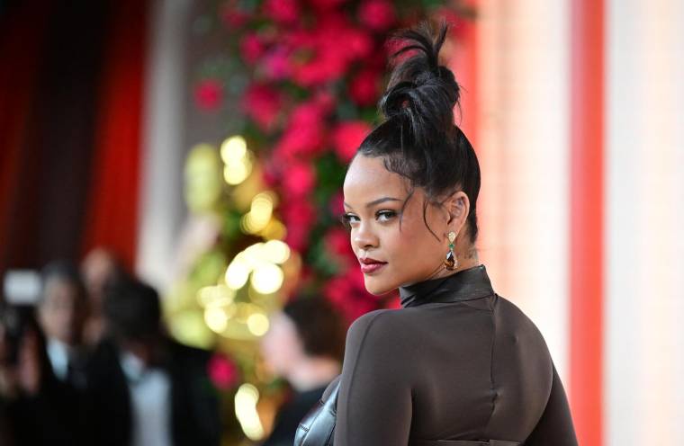 Rihanna à Hollywood le 12 mars 2023. ( AFP / FREDERIC J. BROWN )