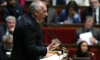 Le Premier ministre François Bayrou prononce son discours de politique générale à l'Assemblée nationale à Paris le 14 janvier 2025 ( AFP / THOMAS SAMSON )