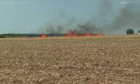 "Bassines": un incendie déclenché par l'action des gendarmes dans un champ à Migné-Auxances