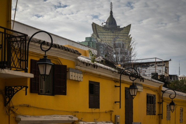 Vue du casino Grand Lisboa à Macao, le 13 décembre 2024 ( AFP / Eduardo Leal )