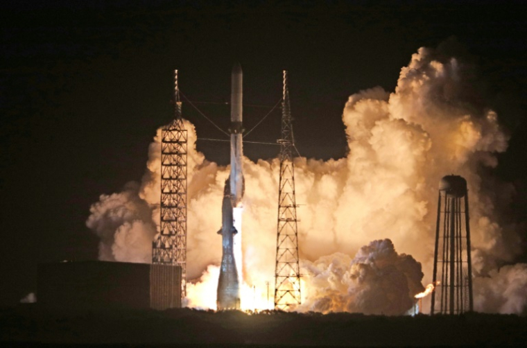 Décollage de la fusée New Gleen de Blue Origin depuis Cap Canaveral, le 16 janvier 2025 en Floride ( AFP / Gregg Newton )