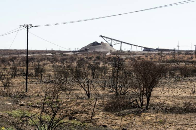 Une mine de minerai de fer Anglo American, près de Kathu, le 22 novembre 2023 en Afrique du Sud ( AFP / EMMANUEL CROSET )