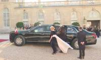 Le couple Biden arrive à l'Elysée pour le dîner d'Etat