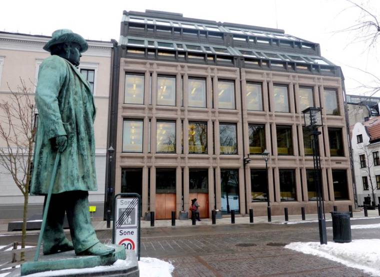 Photo d'archives d'une vue générale de la banque centrale norvégienne à Oslo