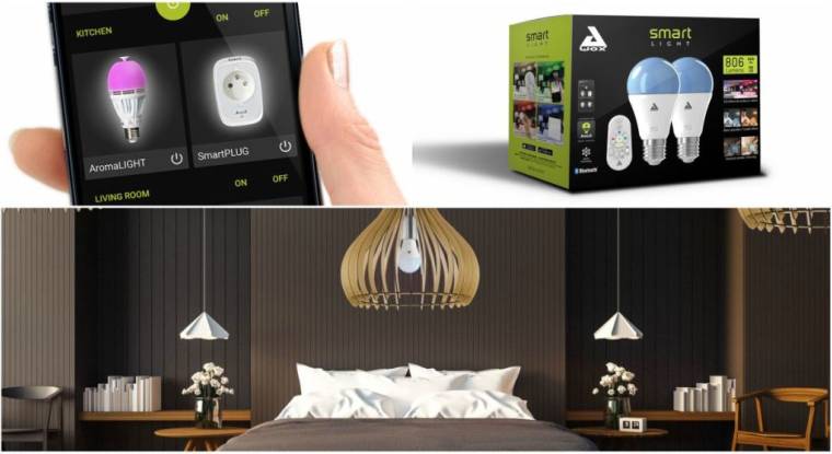 La technologie Bluetooth Mesh d’Awox permet de contrôler jusqu’à 50 ampoules connectées dans la maison. (© Awox)