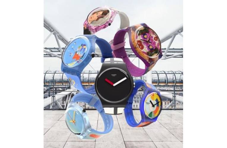 Swatch s’associe avec le Centre Pompidou. crédit photo : Capture d’écran Instagram @nove25_verona