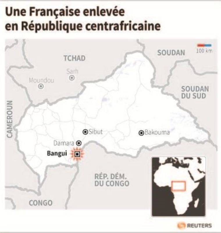 UNE FRANÇAISE ENLEVÉE EN RÉPUBLIQUE CENTRAFRICAINE