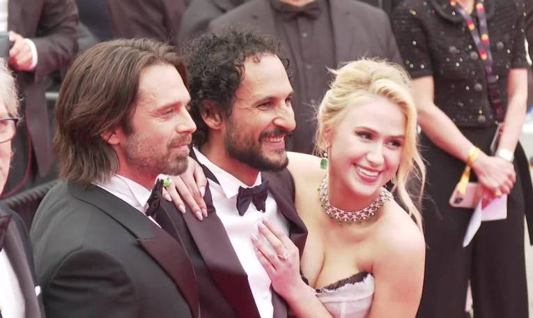 Cannes: Tapis rouge du film "The Apprentice", en compétition officielle