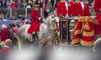 Kate Middleton arrive à Troopings the Colour, sa première apparition officielle en six mois